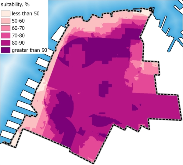 Suitability map