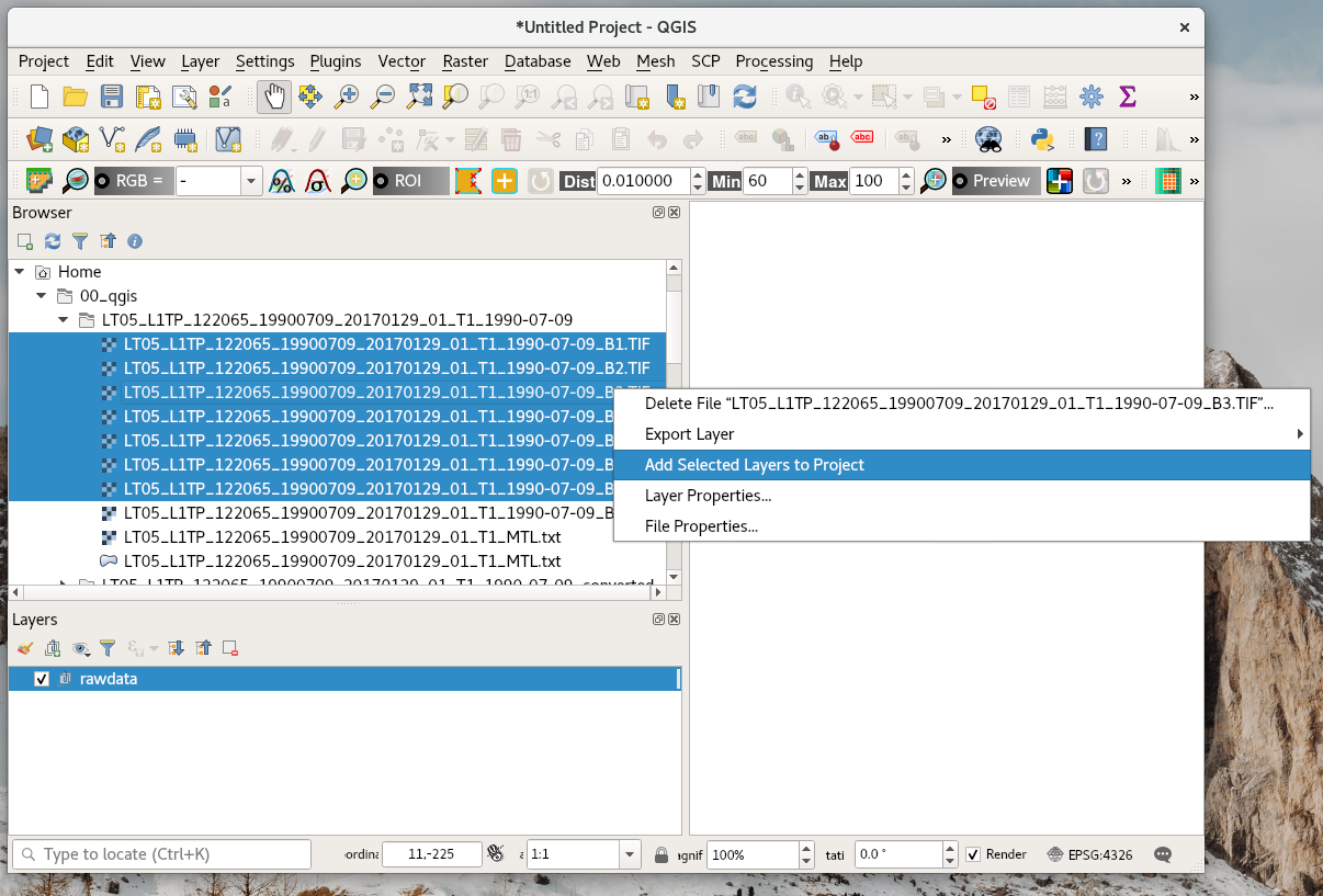 Menampilkan file di Main Display