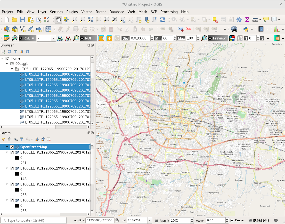 OpenStreetMap sebagai basemap