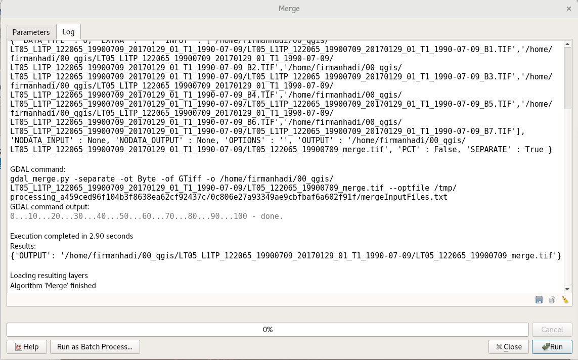 Proses merging telah selesai