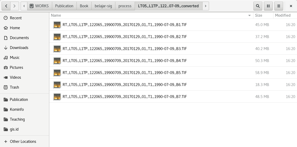 File citra Landsat 5 yang sudah dilakukan pre-processing