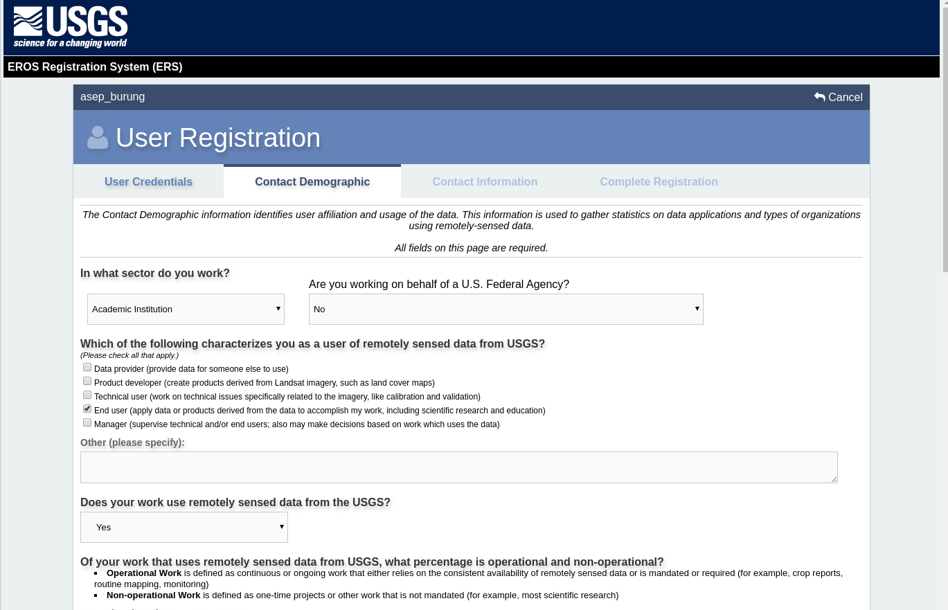 Registrasi user EROS - 2