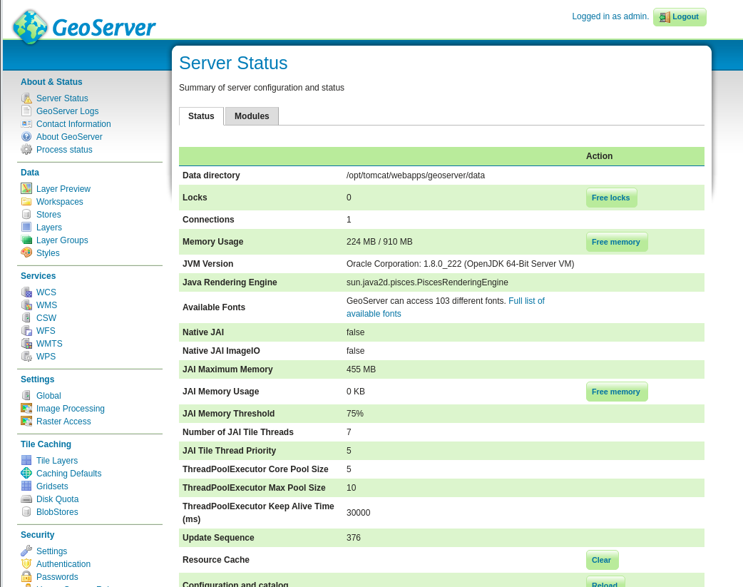 Status server