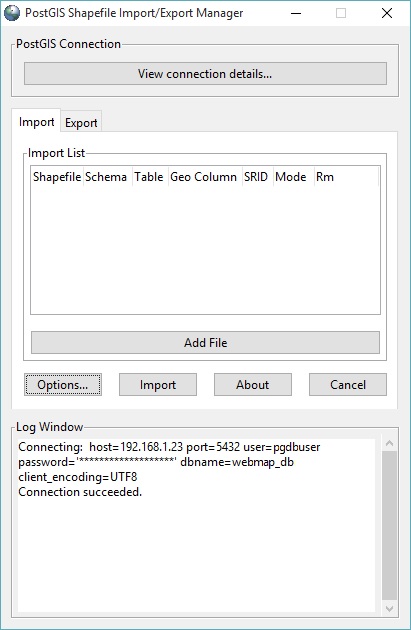 PostGIS Shapefile DBF Loader